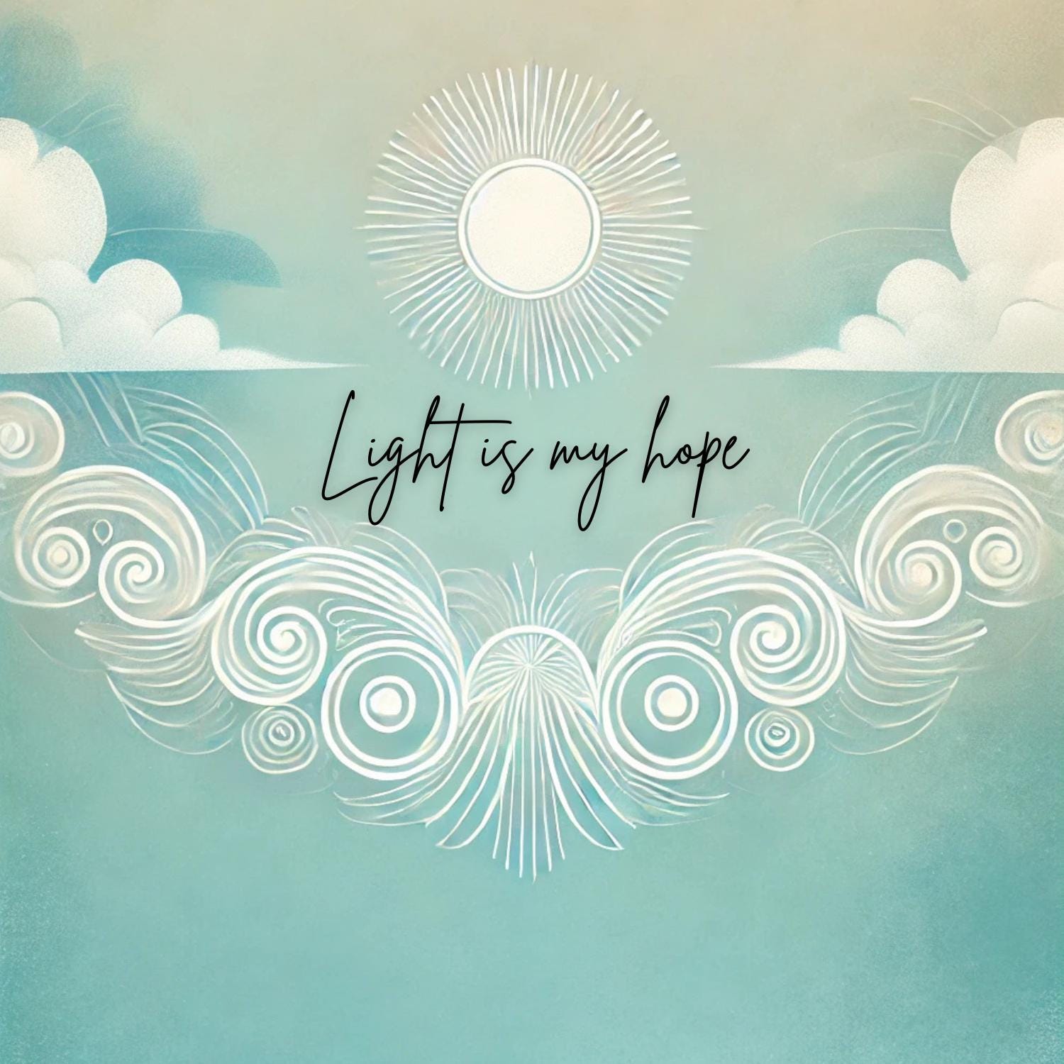 8 Light Cards for inspirational messages as gifts or to post on Instagram or other social media. 7 x 7 inch