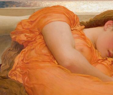 Canvas Wraps, Flaming June Artwork, Wall Decor Print, Square Frame Gallery Prints, Home Decor Gift Idea