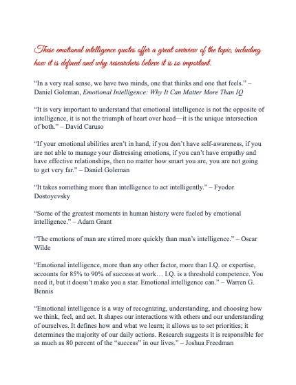 50+ Great Quotes About Emotional Intelligence